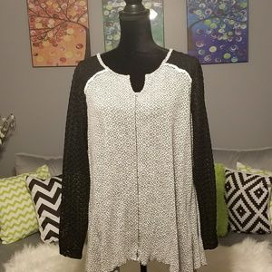 Style & Co. Lace Top Sweater